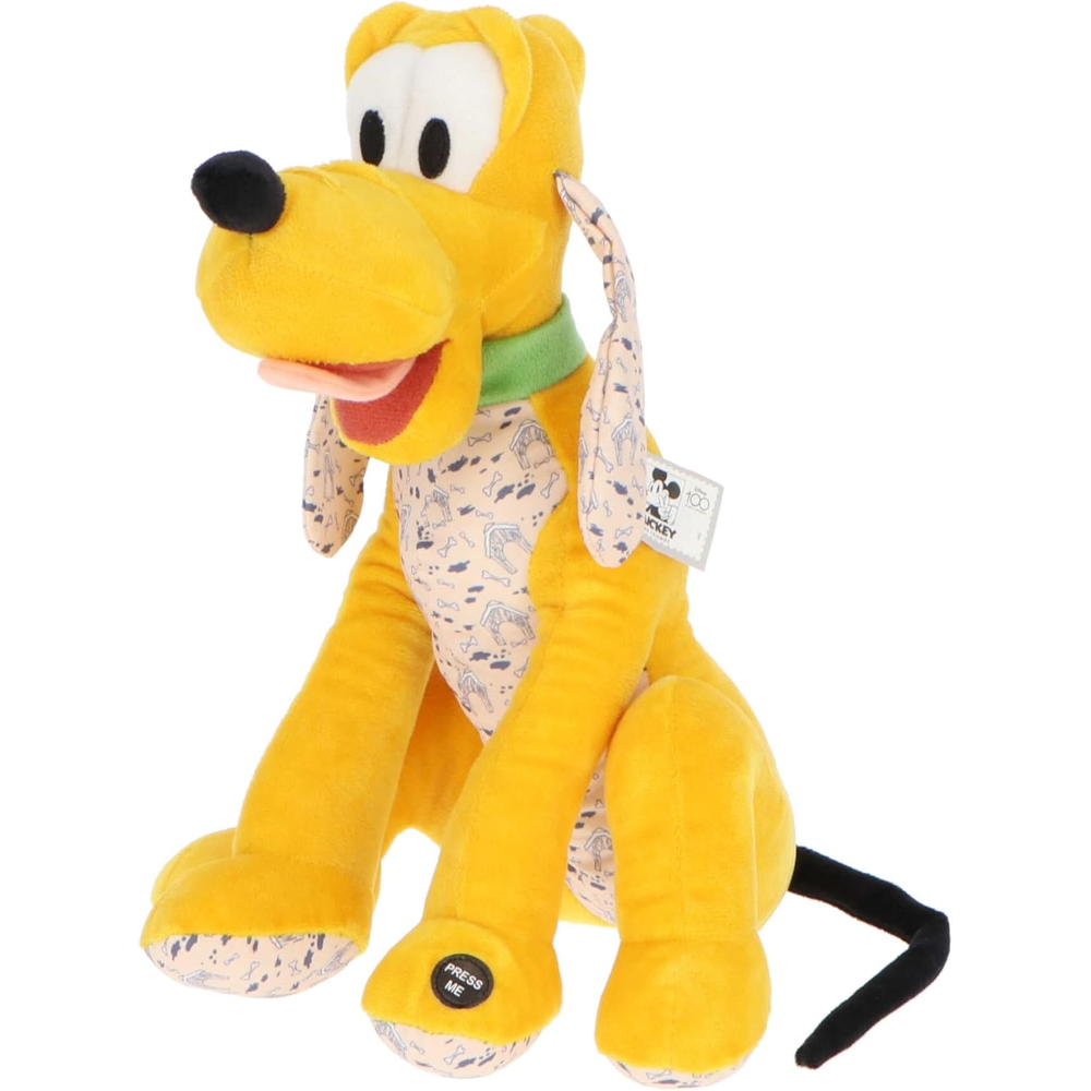 PELUCHE PLUTO DISNEY 100 ANNIVERSARIO CON SUONO 30 CM - D100-9401-1