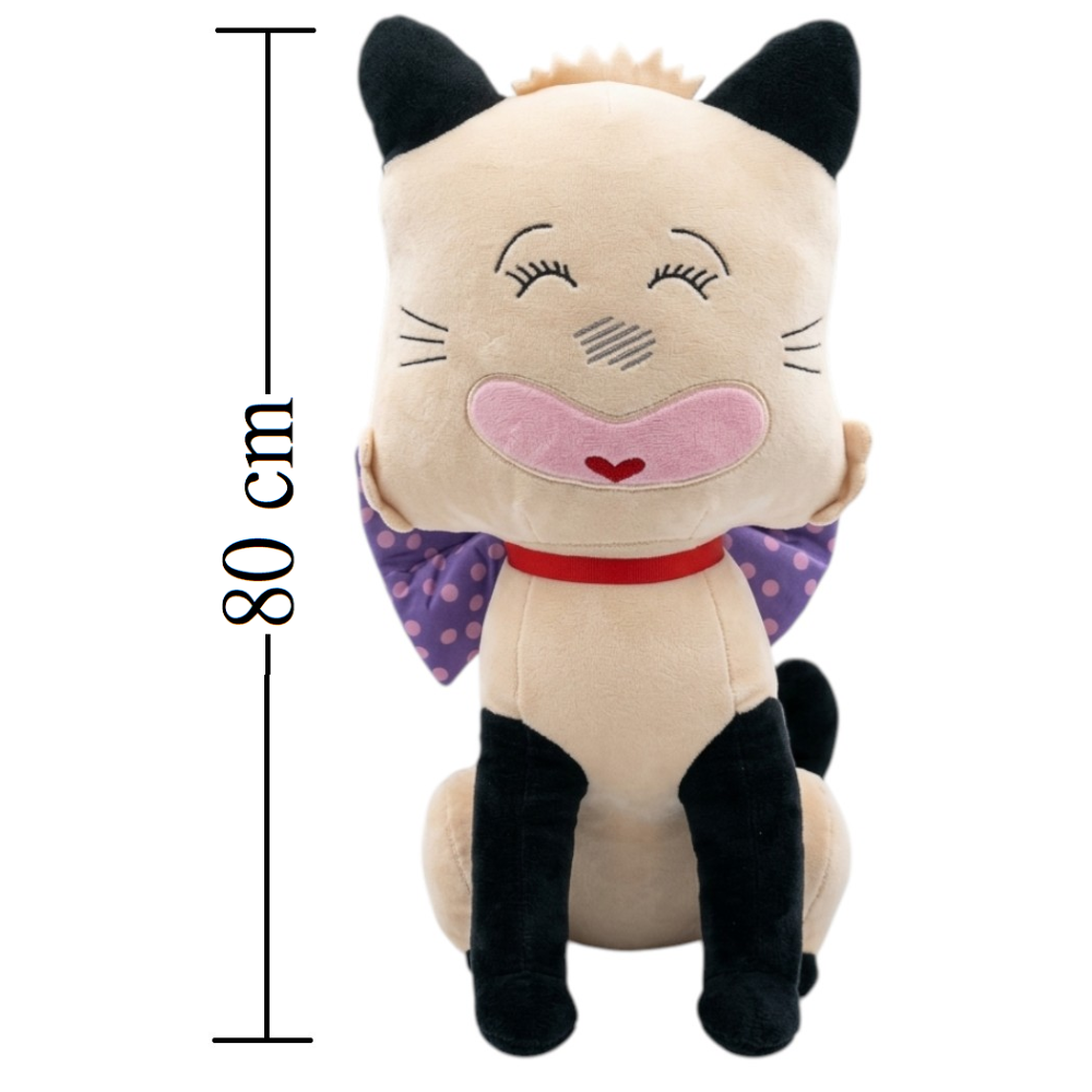PELUCHE HELLO SPANK MICIA GRANDE SEDUTA MORBIDO PUPAZZO 80 CM - 254087/70