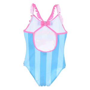 COSTUME DA BAGNO HELLO KITTY SANRIO INTERO 1 PEZZO MARE PISCINA BAMBINA - EZ18039AZZURRO