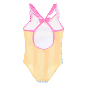 COSTUME DA BAGNO HELLO KITTY SANRIO INTERO 1 PEZZO MARE PISCINA BAMBINA - EZ18039GIALLO