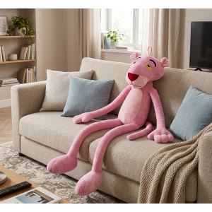 PELUCHE PANTERA ROSA GIGANTE MORBIDO PUPAZZO 120 CM - PTS240535GB/120