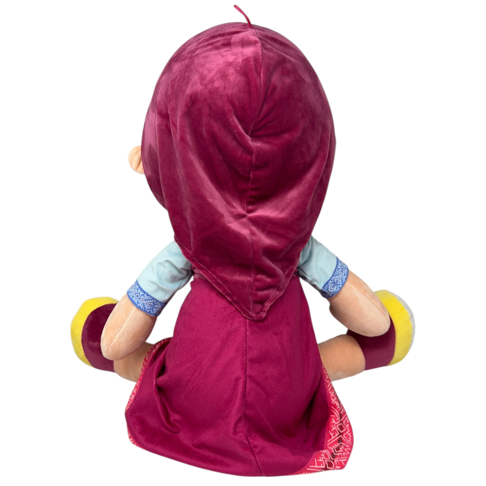 PELUCHE MASHA E ORSO MORBIDO PUPAZZO MASHA SEDUTA 50 CM - PTS252595A/50