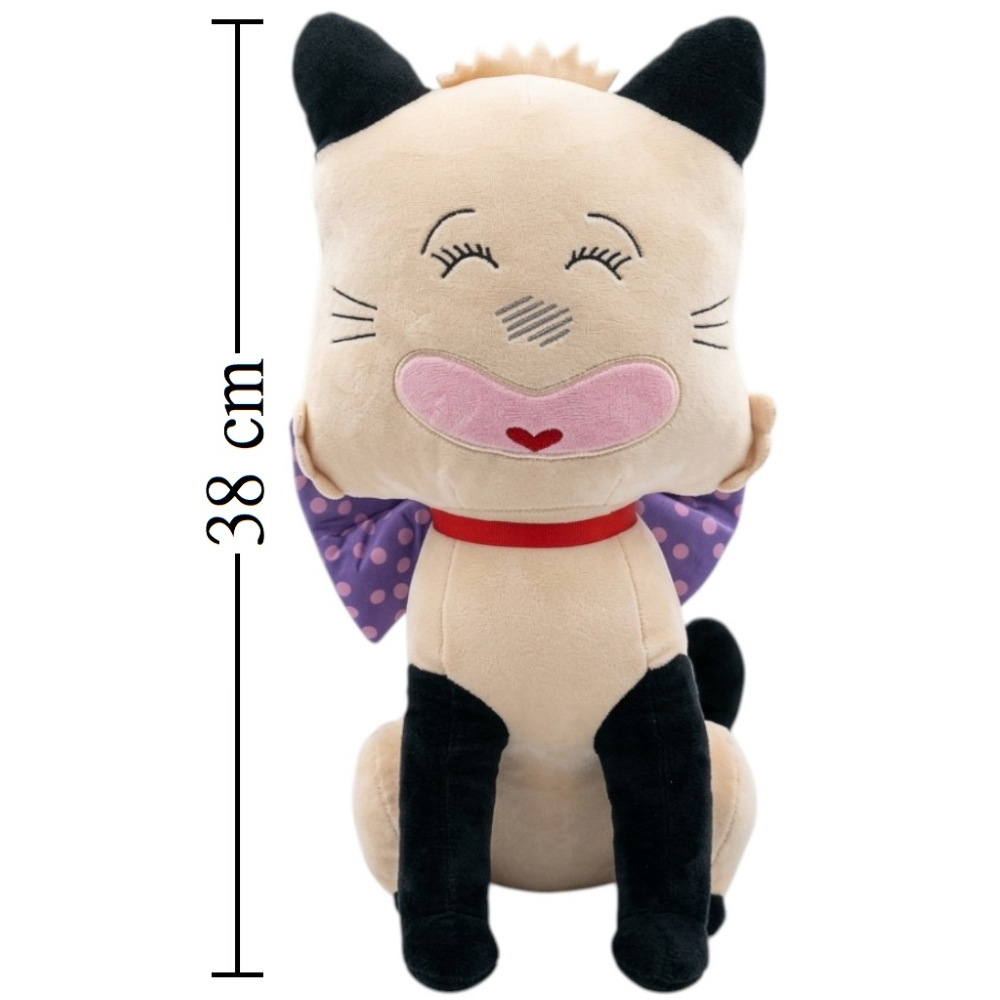 PELUCHE HELLO SPANK MICIA MORBIDO PUPAZZO 38 CM - 254087/35