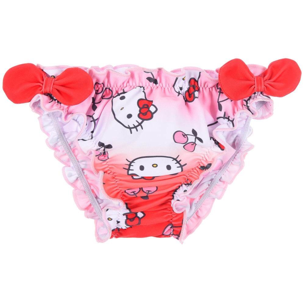 COSTUME DA BAGNO HELLO KITTY SANRIO MODELLO SLIP MUTANDINA MARE PISCINA NEONATA - EZ05024ROSSO