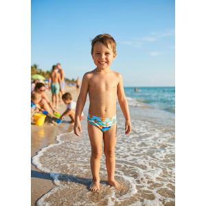 COSTUME DA BAGNO WINNIE THE POOH DISNEY MODELLO SLIP MUTANDINA MARE PISCINA NEONATO - EZ05021BLU