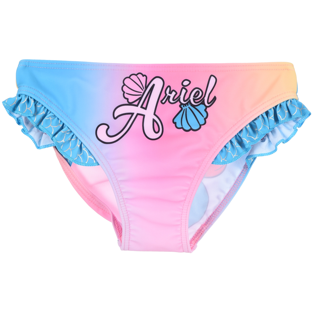 COSTUME DA BAGNO LA SIRENETTA ARIEL DISNEY MODELLO SLIP MUTANDINA MARE PISCINA BAMBINA - EZ18013AZZURRO
