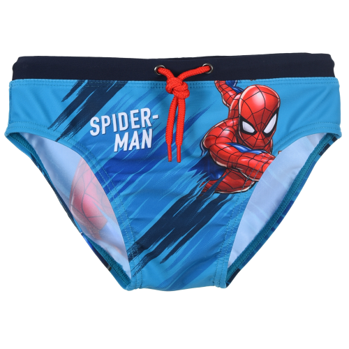 COSTUME DA BAGNO SPIDERMAN MARVEL MODELLO SLIP MUTANDINA MARE PISCINA BAMBINO - EZ18166TURCHESE