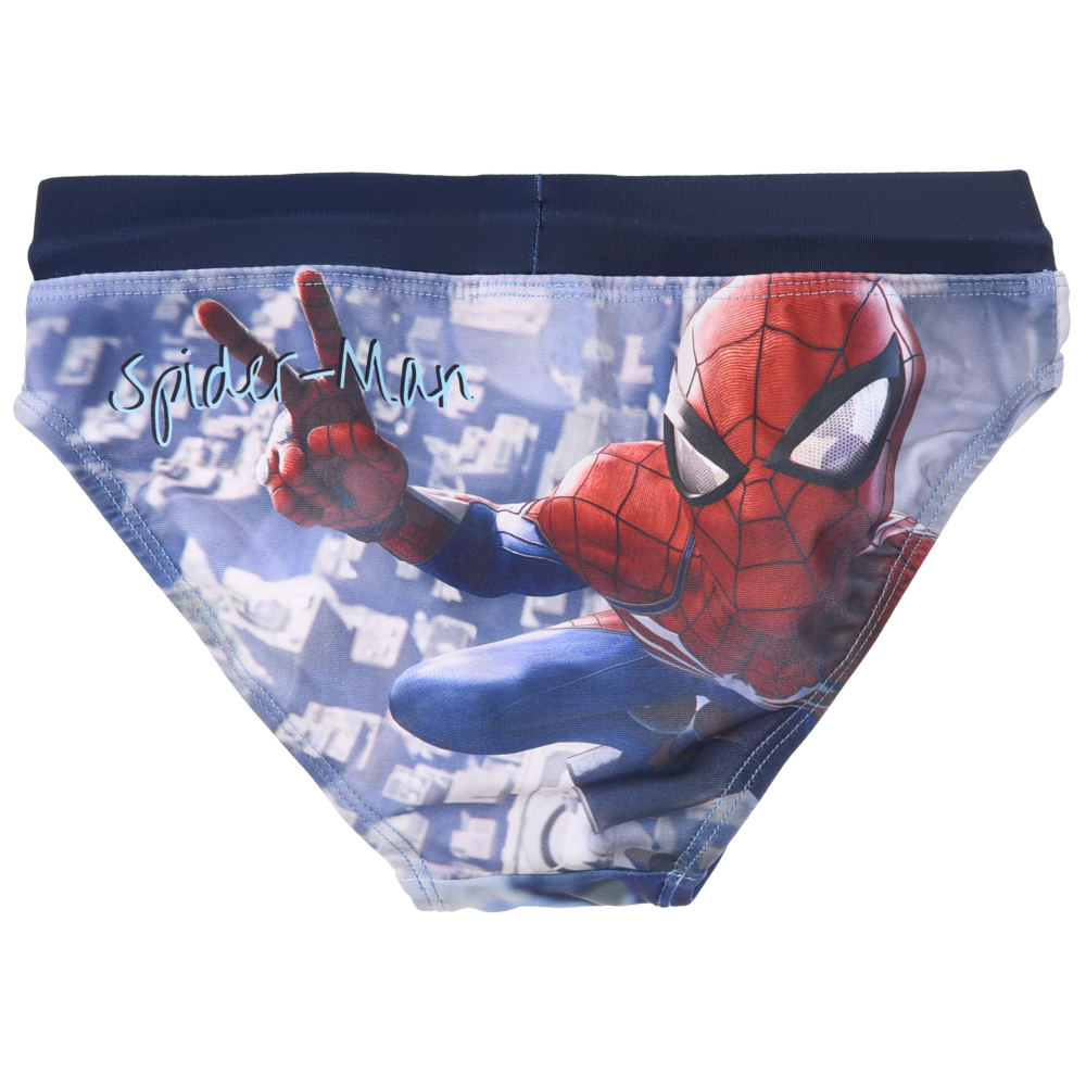 COSTUME DA BAGNO MARVEL SPIDERMAN MODELLO SLIP HI-TECH MUTANDINA MARE PISCINA BAMBINO - EZ18167BLU