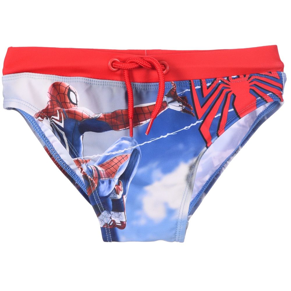 COSTUME DA BAGNO MARVEL SPIDERMAN MODELLO SLIP HI-TECH MUTANDINA MARE PISCINA BAMBINO - EZ18167ROSSO