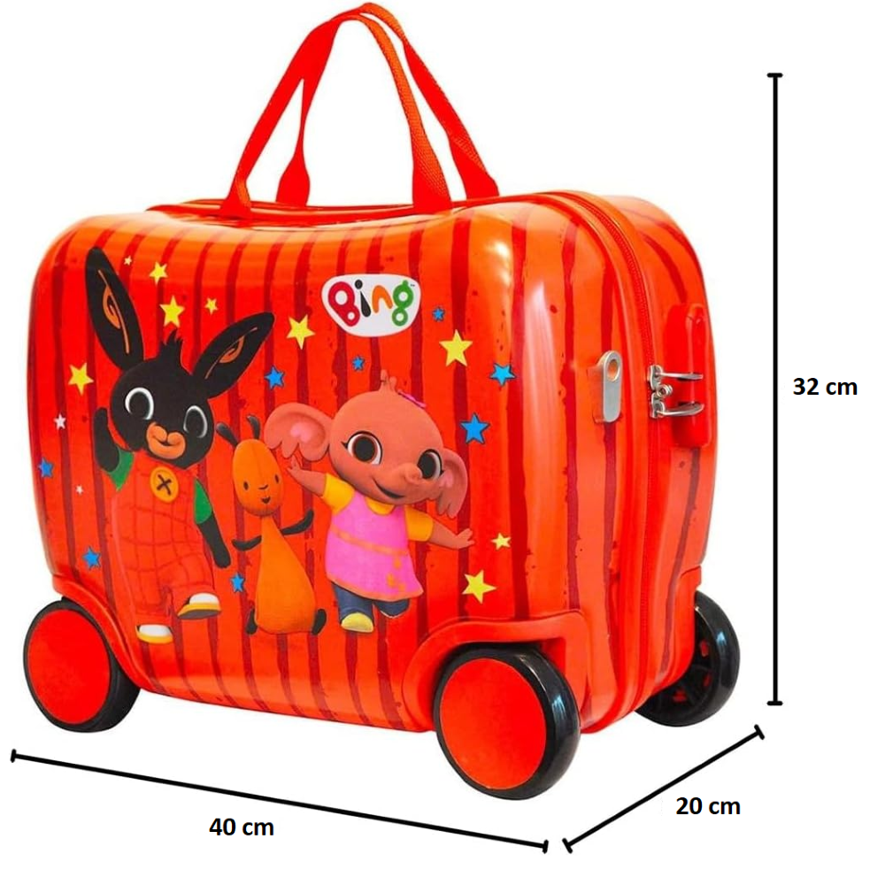 TROLLEY DA VIAGGIO BING IN ABS VALIGIA CAVALCABILE BAGAGLIO A MANO 40x32x20 CM -Q99307MC 