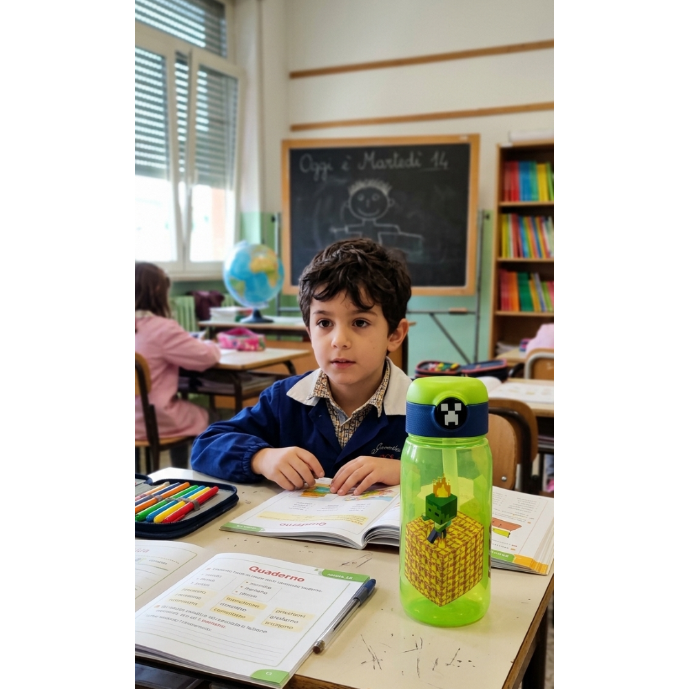 BORRACCIA POP-UP MINECRAFT BOTTIGLIA IN PLASTICA RIUTILIZZABILE 510 ML - 86669
