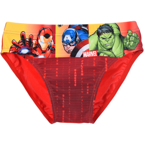COSTUME DA BAGNO MARVEL AVENGERS MODELLO SLIP MUTANDINA MARE PISCINA BAMBINO - EZ18186ROSSO