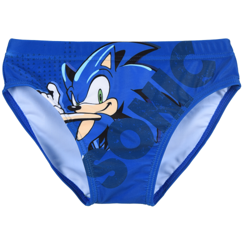 COSTUME DA BAGNO SONIC THE HEDGEHOG MODELLO SLIP MUTANDINA MARE PISCINA BAMBINO - EZ18149BLU