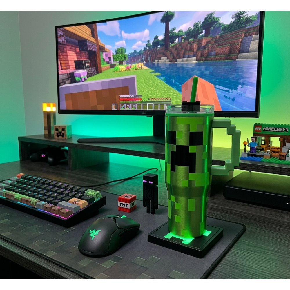 BICCHIERE TERMICO CON CANNUCCIA MINECRAFT MANICO 3D 770 ML BPA FREE - 86680