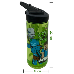 BORRACCIA TRITAN MINECRAFT BOTTIGLIA 620 ML CON APERTURA POP-UP - 86699