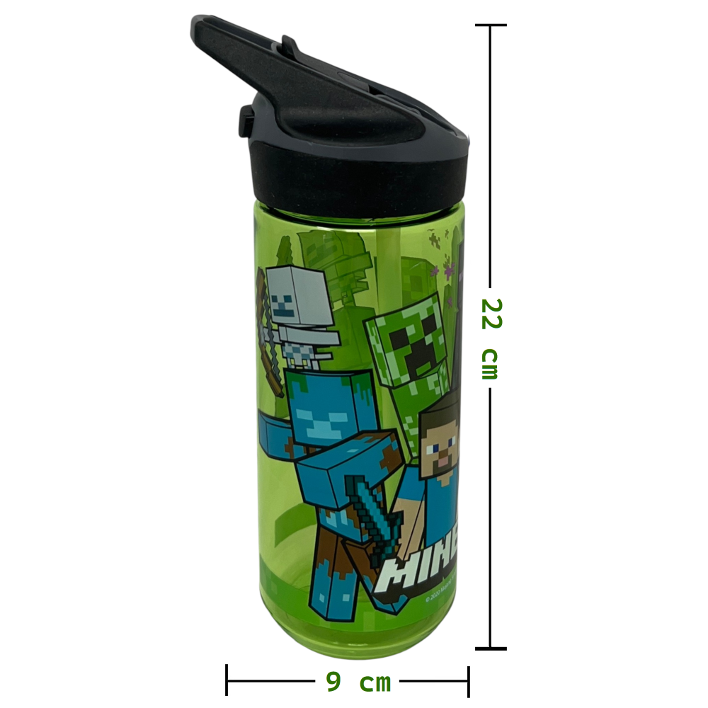 BORRACCIA TRITAN MINECRAFT BOTTIGLIA 620 ML CON APERTURA POP-UP - 86699