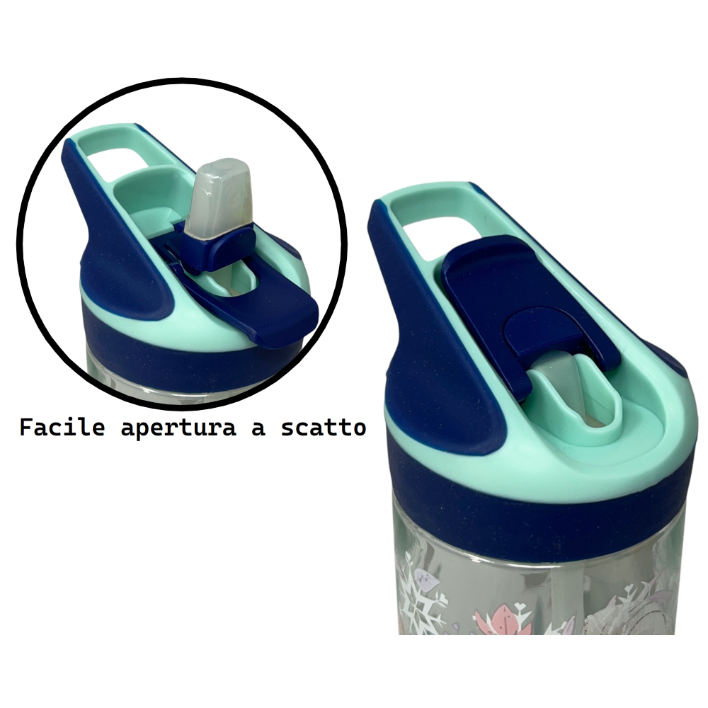 BORRACCIA TRITAN FROZEN DISNEY BOTTIGLIA 620 ML CON APERTURA POP-UP - 86702