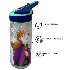 BORRACCIA TRITAN FROZEN DISNEY BOTTIGLIA 620 ML CON APERTURA POP-UP - 86702