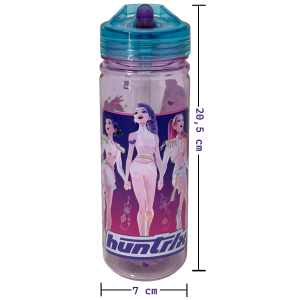 BORRACCIA ECOZEN HUNTRIX K-POP DEMON HUNTERS IN TRITAN BOTTIGLIA CON BECCUCCIO RIPIEGABILE 580 ML -86823