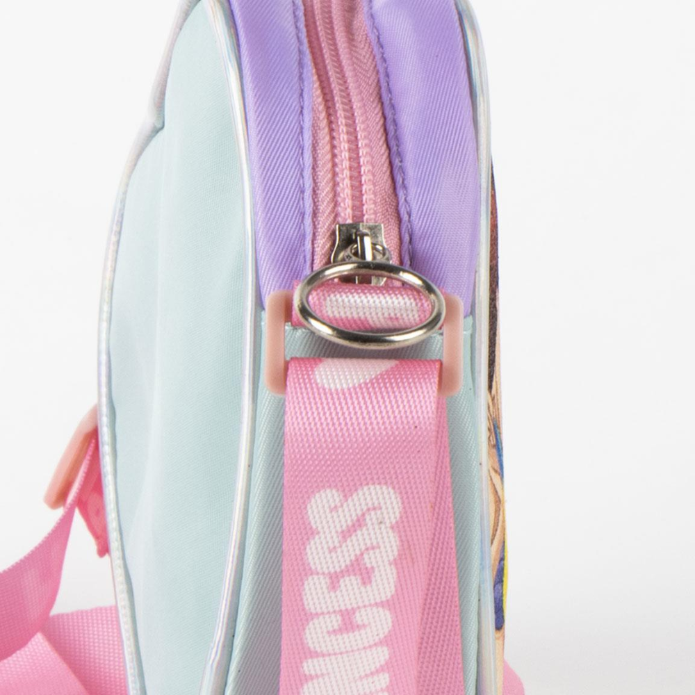BORSA PASSEGGIO PRINCIPESSE DISNEY A CUORE GLITTER CON TRACOLLA REGOLABILE - 6434