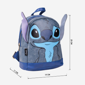 BORSA PASSEGGIO STITCH DISNEY ZAINO 26 CM TEMPO LIBERO CON ORECCHIE RAGAZZI - 4772