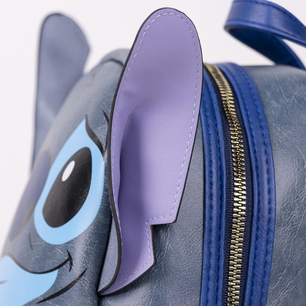 BORSA PASSEGGIO STITCH DISNEY ZAINO 26 CM TEMPO LIBERO CON ORECCHIE RAGAZZI - 4772