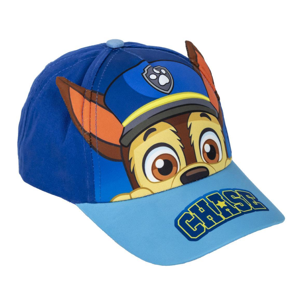 CAPPELLO PAW PATROL CON ORECCHIE 3D BERRETTO ESTIVO CON VISIERA REGOLABILE BAMBINO 53 CM - 0128