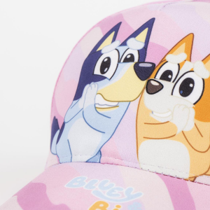 CAPPELLO BLUEY BERRETTO ESTIVO CON VISIERA REGOLABILE BAMBINO 53 CM - 0424ROSA