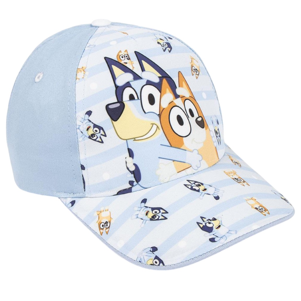 CAPPELLO BLUEY BERRETTO ESTIVO CON VISIERA REGOLABILE BAMBINO 53 CM - 0424CELESTE