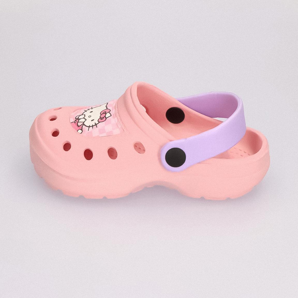 CIABATTE HELLO KITTY MODELLO CROCS IN EVA CON CINTURINO BAMBINA PISCINA MARE - 7272ROSA