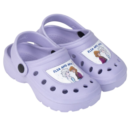 CIABATTE FROZEN MODELLO CROCS IN EVA CON CINTURINO BAMBINA PISCINA MARE - 6438LILLA