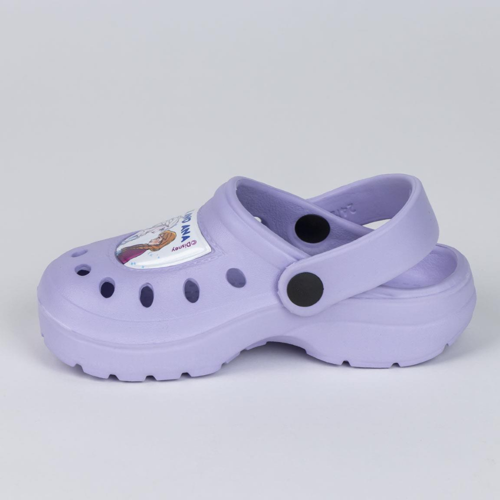 CIABATTE FROZEN MODELLO CROCS IN EVA CON CINTURINO BAMBINA PISCINA MARE - 6438LILLA