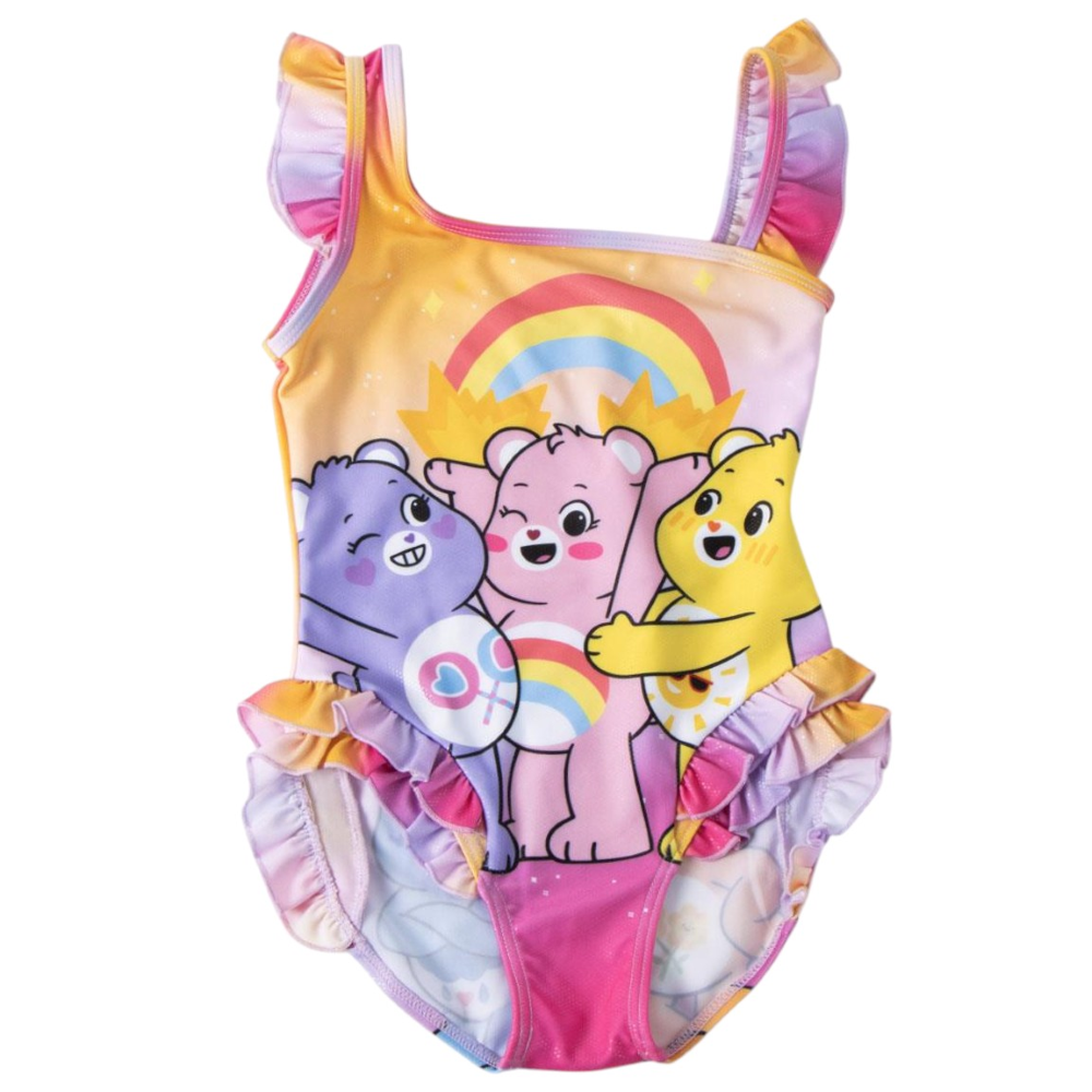 COSTUME DA BAGNO ORSETTI DEL CUORE INTERO MARE PISCINA PER BAMBINE ELASTICIZZATO - 3301