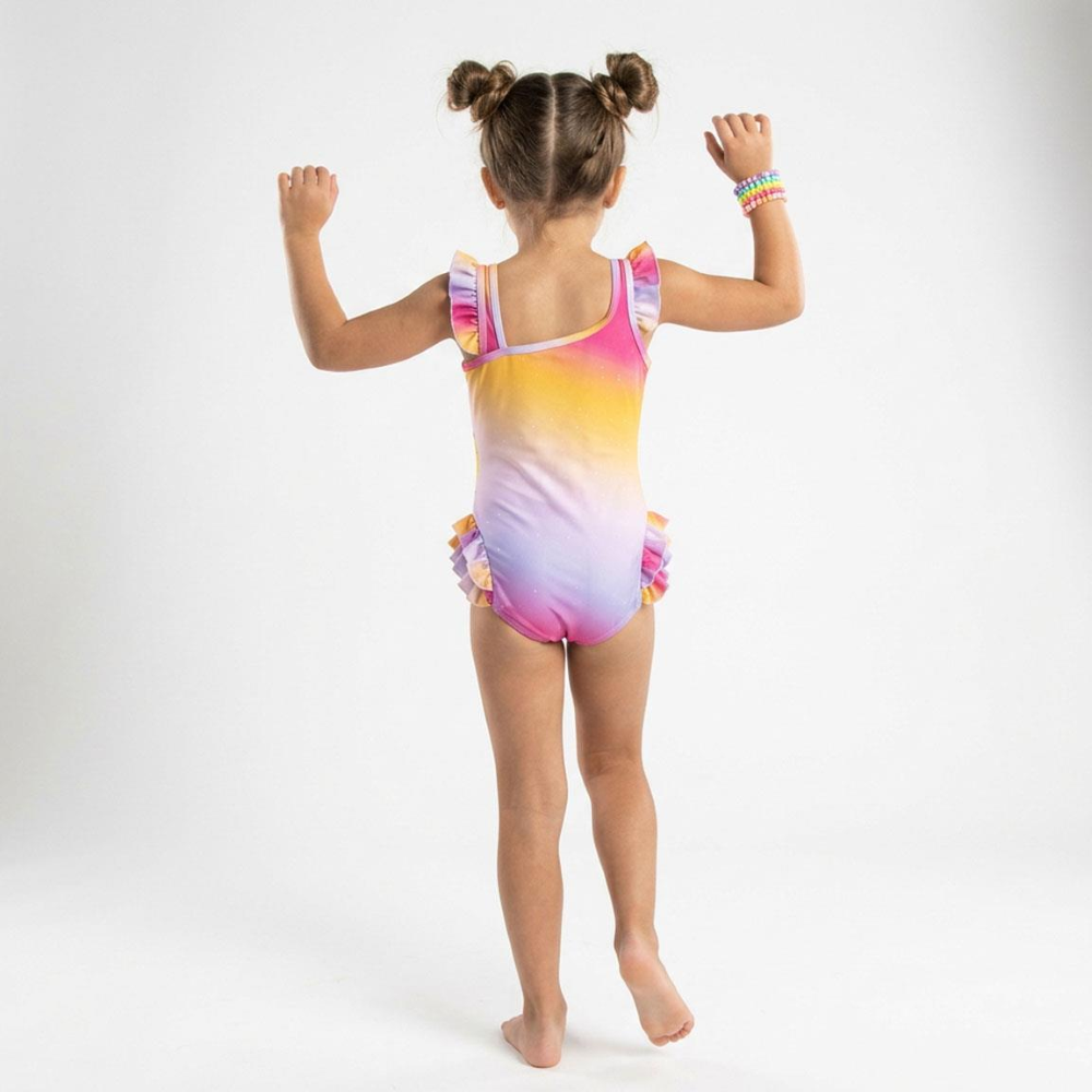 COSTUME DA BAGNO ORSETTI DEL CUORE INTERO MARE PISCINA PER BAMBINE ELASTICIZZATO - 3301