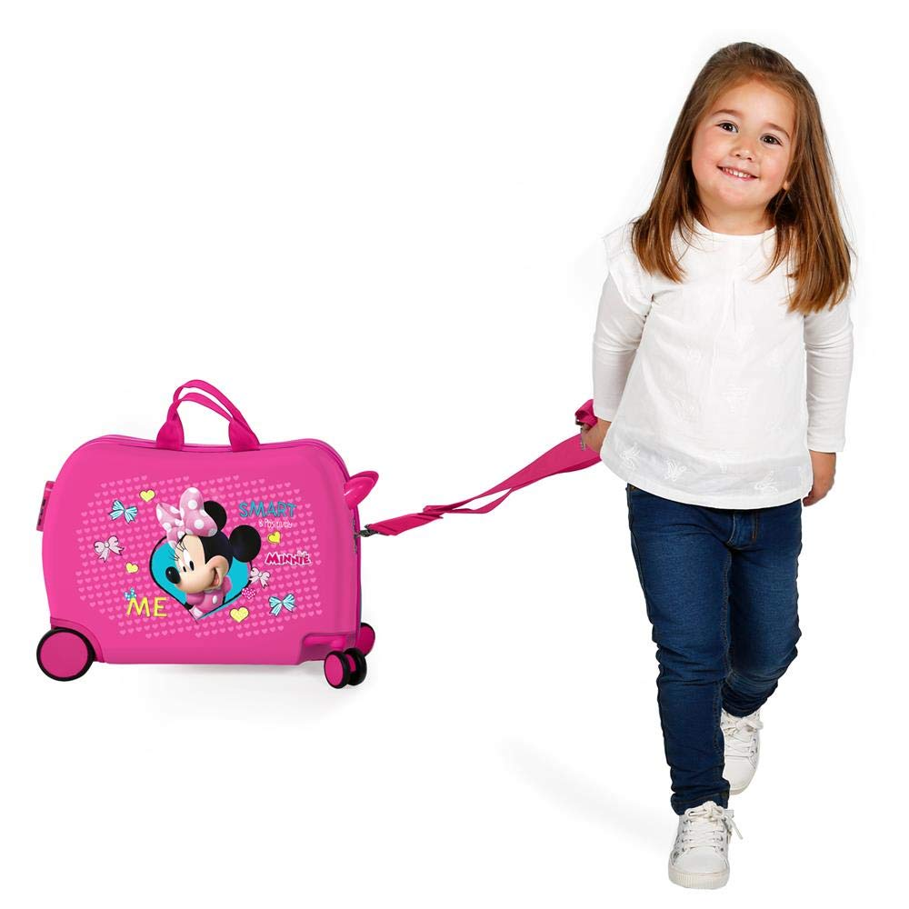 TROLLEY DA VIAGGIO MINNIE MOUSE DISNEY IN ABS BAGAGLIO CAVALCABILE VALIGIA 50X38X20 CM - 22398E1