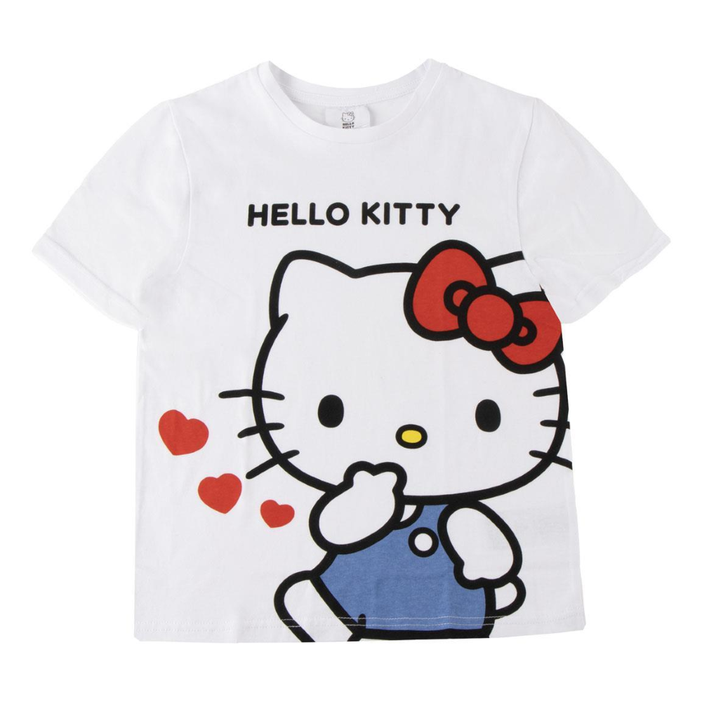 T-SHIRT MANICA CORTA HELLO KITTY SANRIO MAGLIETTA 100% COTONE - 3121