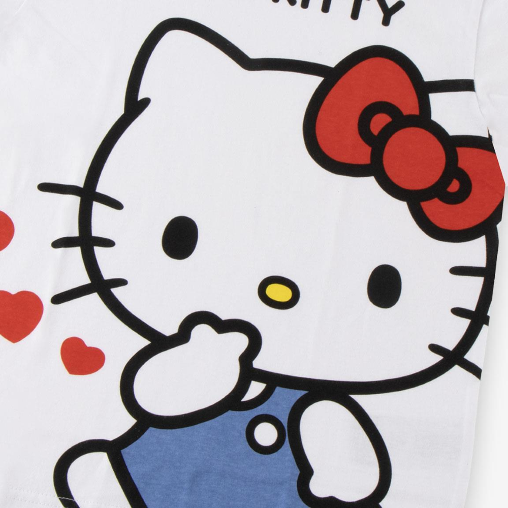 T-SHIRT MANICA CORTA HELLO KITTY SANRIO MAGLIETTA 100% COTONE - 3121