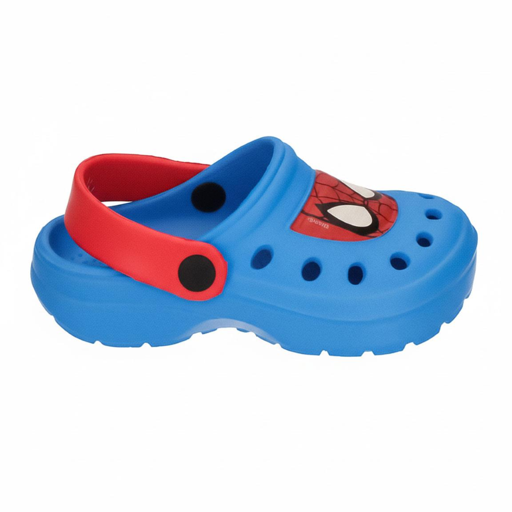 CIABATTE SPIDERMAN MARVEL MODELLO CROCS IN EVA CON CINTURINO BAMBINO PISCINA MARE - 7268BLU