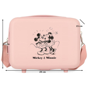 BEAUTY CASE MINNIE E TOPOLINO DISNEY BORSA VIAGGIO IN ABS ADATTABILE A TROLLEY - 3733928