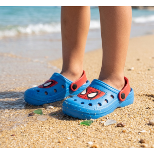 CIABATTE SPIDERMAN MARVEL MODELLO CROCS IN EVA CON CINTURINO BAMBINO PISCINA MARE - 7268BLU