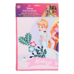 TOVAGLIETTA PRINCIPESSE DISNEY IN TESSUTO DA COLAZIONE PRANZO 40X30 CM - EZ18049