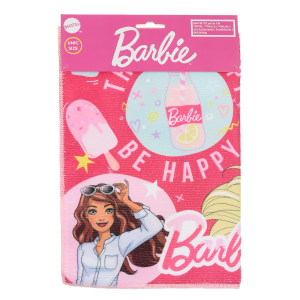 TOVAGLIETTA BARBIE MATTEL IN TESSUTO DA COLAZIONE PRANZO 40X30 CM - EZ18024
