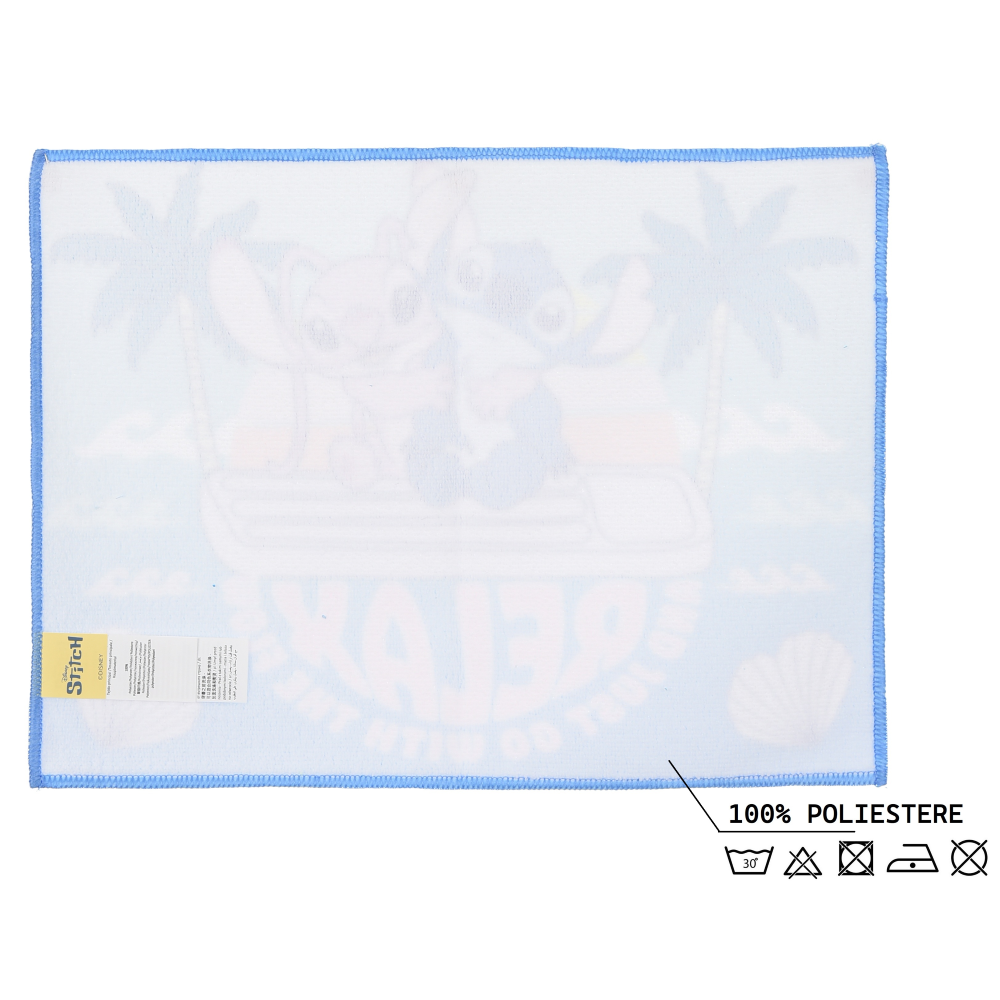 TOVAGLIETTA STITCH DISNEY IN TESSUTO DA COLAZIONE PRANZO 40X30 CM - EZ18078