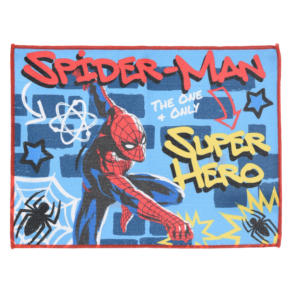 TOVAGLIETTA SPIDERMAN MARVEL IN TESSUTO DA COLAZIONE PRANZO 40X30 CM - EZ18171