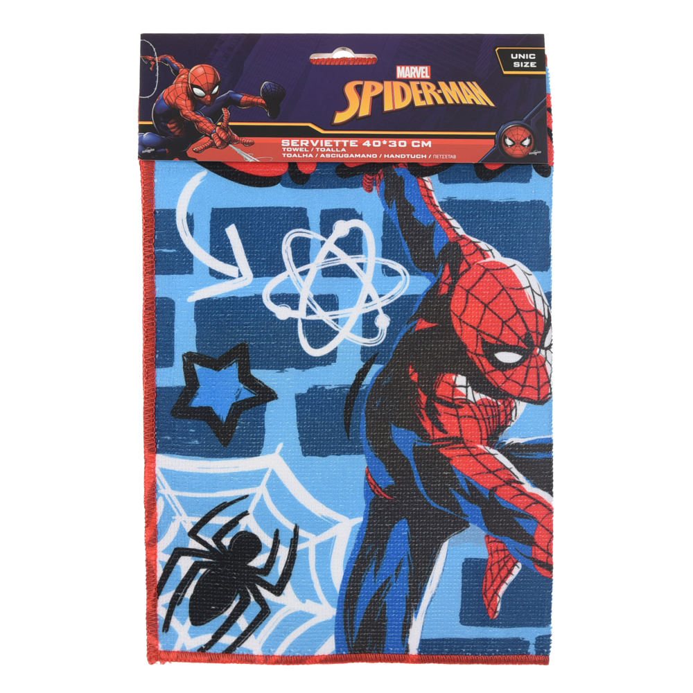 TOVAGLIETTA SPIDERMAN MARVEL IN TESSUTO DA COLAZIONE PRANZO 40X30 CM - EZ18171