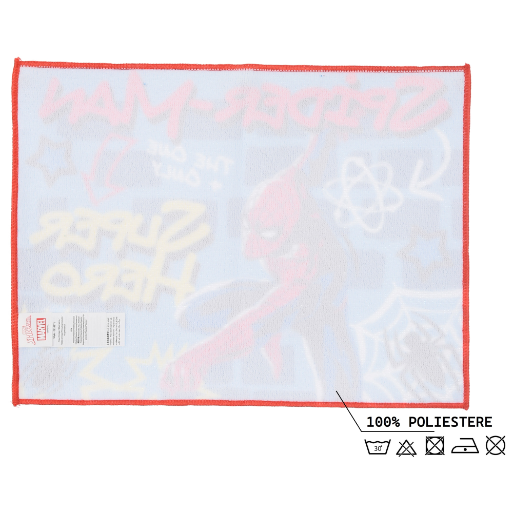 TOVAGLIETTA SPIDERMAN MARVEL IN TESSUTO DA COLAZIONE PRANZO 40X30 CM - EZ18171
