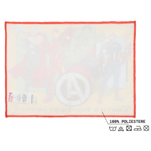 TOVAGLIETTA AVENGERS MARVEL IN TESSUTO DA COLAZIONE PRANZO 40X30 CM - EZ18157