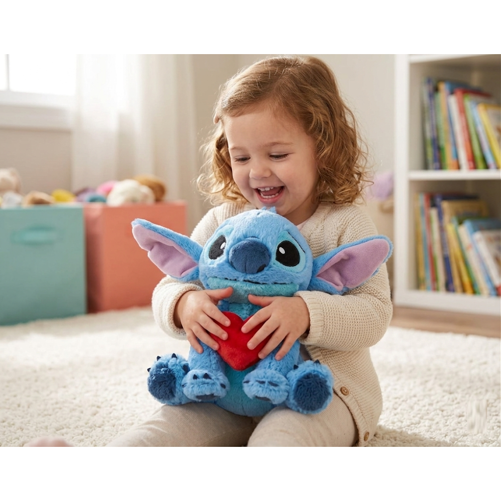 PELUCHE DISNEY LILO & STITCH MORBIDO PUPAZZO CON CUORE 25 CM - 6315876995
