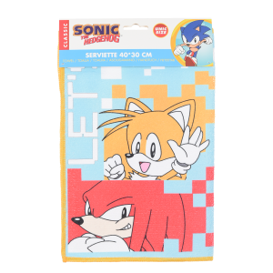 TOVAGLIETTA SONIC KNUCKLES TAILS IN TESSUTO DA COLAZIONE PRANZO 40X30 CM - EZ18144