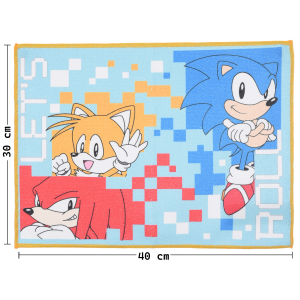 TOVAGLIETTA SONIC KNUCKLES TAILS IN TESSUTO DA COLAZIONE PRANZO 40X30 CM - EZ18144